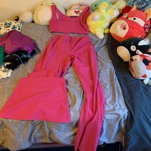 Nasty Gal 2 Piece Pink set